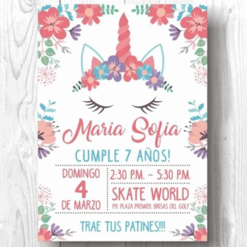 Invitación de Cumpleaños, image size:1000x1000