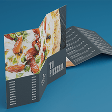 Cargar imagen en el visor de la galería, Volantes Tríptico para Restaurantes - MUNDOprints.com
